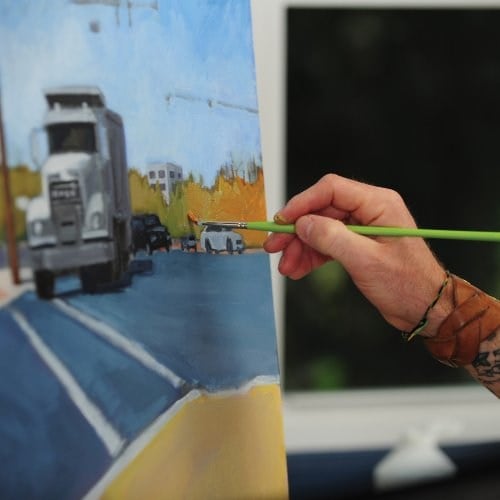 Liquitex Professional Freestyle Synthetikpinsel, düz, Synthetikpinsel, Flach Nr. 4