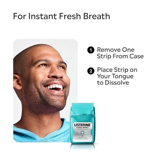 Listerine Cool Mint Nefes Tazeleyici Strip 72li Paket