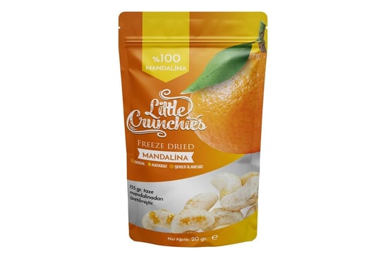 Little Crunchies Freeze Dried Mandalina - Dondurularak Kurutulmuş - 20 Gr.
