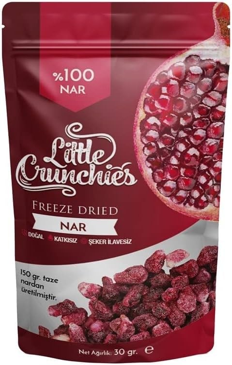 Little Crunchies Freeze Dried Nar - Dondurularak Kurutulmuş - 30 Gr.