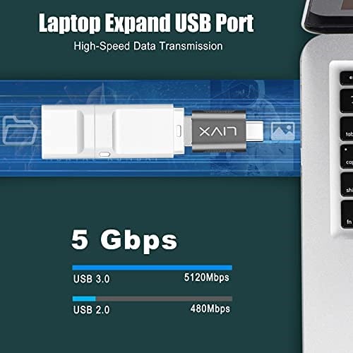 Livx USB3.0 to Type C Çevirici Dönüştürücü OTG Adaptör LVA-OTGCM - Seçenekler: Tek, Çift
