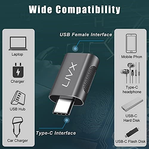 Livx USB3.0 to Type C Çevirici Dönüştürücü OTG Adaptör LVA-OTGCM - Seçenekler: Tek, Çift