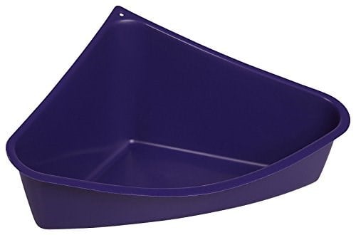 Lixit Gelincikler, Tavşanlar, Sıçanlar, Kobaylar ve Diğer Küçük Hayvanlar için Köşe Çöp Tavası (Mavi 1li Paket) - Seçenekler: Small, Small (3 paketi)