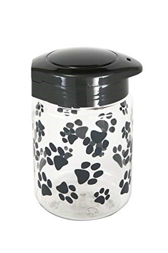Lixit Köpekler, Kediler, Küçük Hayvanlar ve Kuşlar için Yiyecek ve Ödül Saklama Kavanozları. (1,814 ml, Gri) - Seçenekler: 44oz, 64oz, 128oz