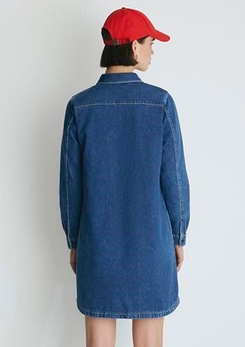 Liz Casual Koyu Mavi Jean Elbise 130656-86430