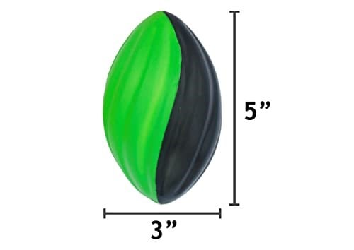 LMC Products Yumuşak vinil köpük 12,7 cm futbol – 4lü paket – sarı, turuncu, yeşil, pembe.