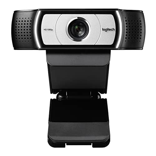 Logitech C930 HD Webcam (1080p ve USB Bağlantısı) Siyah/Gümüş Rengi - Seçenekler: şık, minimalist, modern, 4K web kamerası, profesyonel...