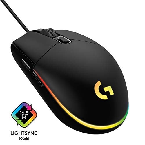 Logitech G G102 Kablolu Oyuncu Mouse, LIGHTSYNC RGB Aydınlatma, 8.000 DPI, 6 Programlanabilir Tuş, Siyah
