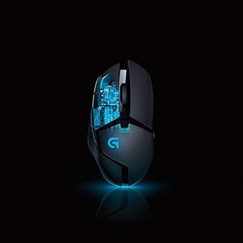 Logitech G G402 Hyperion Fury Kablolu Oyuncu Mouse, 4.000 DPI, Ultra Hızlı 500 IPS İzleme Hızı, 8 Programlanabilir Tuş, 1 ms Bildirim Hızı, Siyah