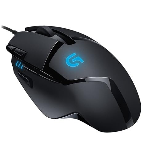 Logitech G G402 Hyperion Fury Kablolu Oyuncu Mouse, 4.000 DPI, Ultra Hızlı 500 IPS İzleme Hızı, 8 Programlanabilir Tuş, 1 ms Bildirim Hızı, Siyah