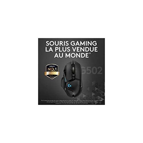Logitech G G502 HERO Kablolu Oyuncu Mouse, LIGHTSYNC Teknolojisi, 25.600 DPI, 11 Programlanabilir Tuş, 121 gr Ağırlık, Siyah