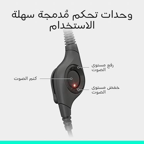 Logitech H390 Kablolu Kulak Üstü Mikrofonlu Kulaklık, Dijital Stereo Ses, Katlanabilir Gürültü Önleyici Mikrofon, Kablo Üzeri Denetimler, Siyah