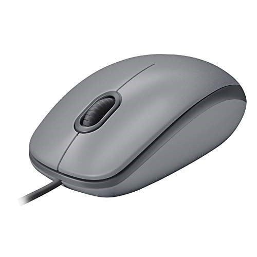 Logitech M110 USB Kablolu Sessiz Mouse, Dizüstü Bilgisayar, Notebook, PC ve Mac için Quiet Click teknolojili, USB-A Bağlantılı, Sağ ve Sol Elle Kullanıma Uygun, Gri