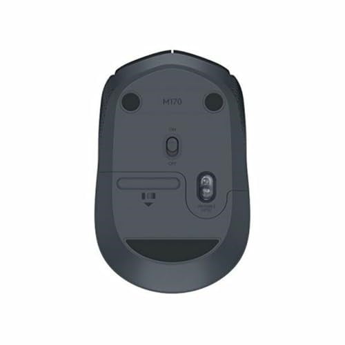 Logitech M171 Kablosuz Mouse, PC, Mac, Dizüstü Bilgisayar için, 2,4 GHz, USB Mini Alıcılı, Optik İzleme, 12 Aylık Pil Ömrü, Sağ ve Sol Elle Kullanıma Uygun, Siyah