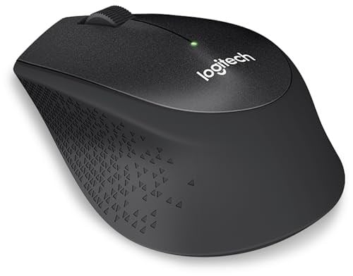 Logitech M330 Sessiz Kablosuz Mouse, Sağ Elle Kullanıma Uygun, 10 m Kullanım Mesafesi, 1.000 DPI Yüksek Hassasiyetli Optik İzleme, 18 Ay Pil Ömrü, Siyah