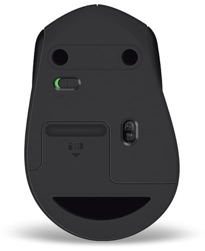 Logitech M330 Sessiz Kablosuz Mouse, Sağ Elle Kullanıma Uygun, 10 m Kullanım Mesafesi, 1.000 DPI Yüksek Hassasiyetli Optik İzleme, 18 Ay Pil Ömrü, Siyah