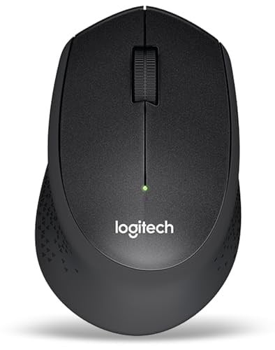 Logitech M330 Sessiz Kablosuz Mouse, Sağ Elle Kullanıma Uygun, 10 m Kullanım Mesafesi, 1.000 DPI Yüksek Hassasiyetli Optik İzleme, 18 Ay Pil Ömrü, Siyah