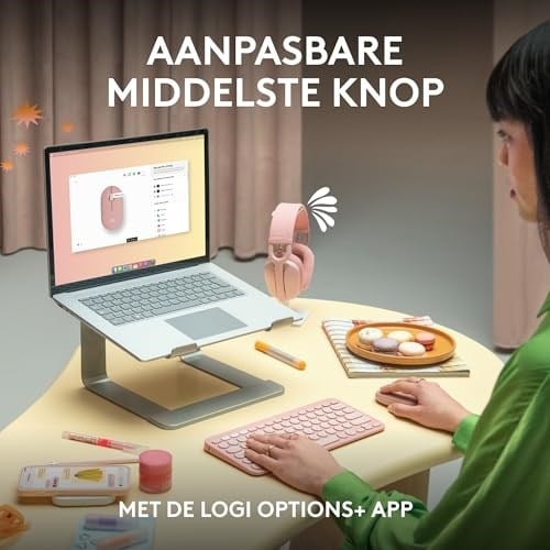 Logitech M350s Pebble Mouse 2 İnce Bluetooth Kablosuz Mouse, Taşınabilir, Hafif, Özelleştirilebilir Tuş, Sessiz Tıklama, Windows, macOS, iPadOS, Android, Chrome İşletim Sistemleri, Easy-Switch, Beyaz
