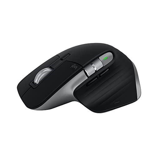 Logitech Mac için MX Master 3S Performans Kablosuz Mouse, 8.000 DPI, Apple ve iPad için, Sessiz, Ergonomik, Ultra Hızlı Kaydırma, Çoklu Cihaz Özelliği, Bluetooth, Siyah