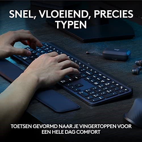 Logitech MX Keys S - Grafit, İngilizce QWERTY Düzeni