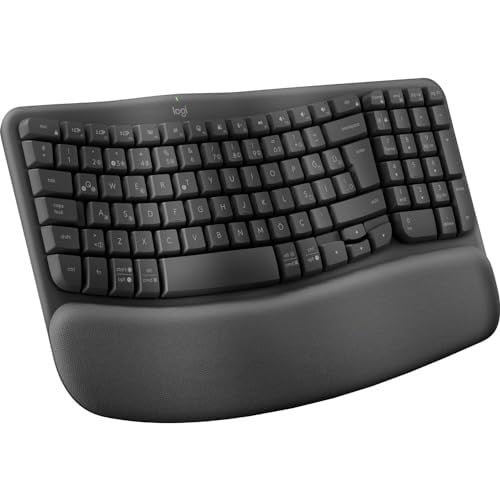 Logitech Wave Keys Kablosuz Klavye, Siyah