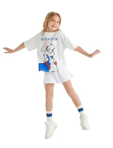 Lola Bunny Tişört Lisanslı Kısa Kollu Bisiklet Yaka Pamuklu