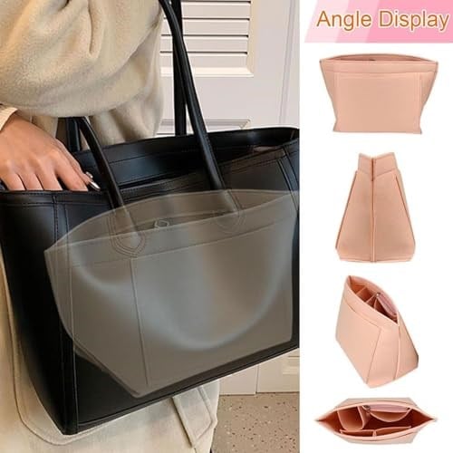 Longchamp çanta düzenleyici, Longchamp Pliage M için düzenleyici, Longchamp M için çanta düzenleyici, Longchamp için cüzdan düzenleyici, çok cepli keçe çanta düzenleyici, el çantası d - Bedenler: M, L