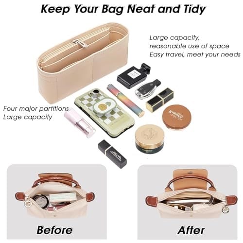 Longchamp Çantası için Organizatör, Longchamp Omuz Askısıyla Uyumlu, Longchamp için Taşıma Askısı, Longchamp Mini Organizatörüyle Uyumlu Ayarlanabilir, Deliksiz, Longchamp için Uyumlu