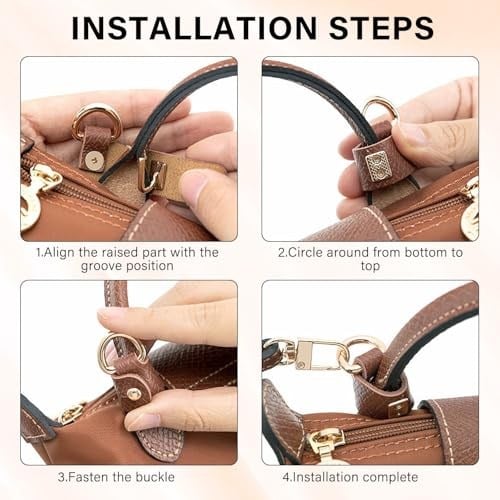 Longchamp Kadın Çantası, Çantalar için Ayarlanabilir Omuz Askısı, Çanta Kemeri Uzatma Çantası, Omuz Çantası için Longchamp Kayış, Omuz Askısı Genişliği 1,2 cm