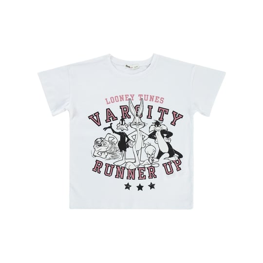 Looney Tunes Kız Çocuk Tişört 10-13 Yaş Beyaz