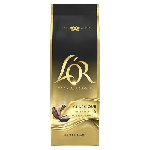 LOR Crema Absolu Çekirdek Kahve, Yoğunluk 6, Dengeli Lezzet ve Yumuşak İçim, 500 Gram
