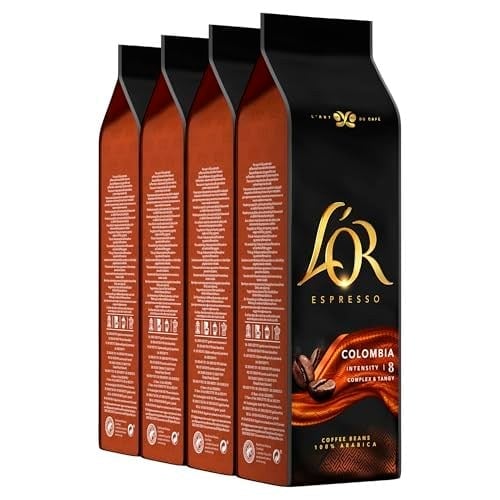LOR Espresso Colombia Çekirdek Kahve 500gr x 4