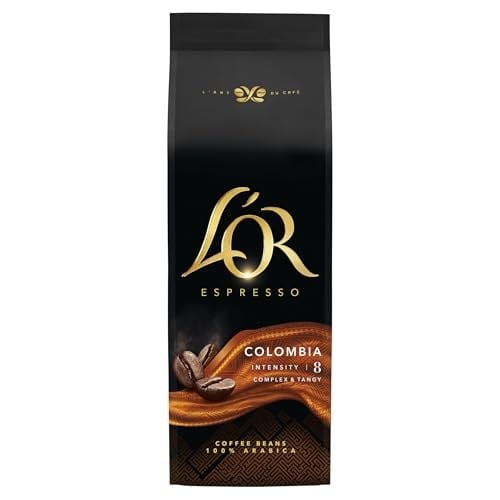 LOR Espresso Colombia Çekirdek Kahve,%100 Arabica, Zengin Lezzet, Yoğunluk 8, 500 Gram