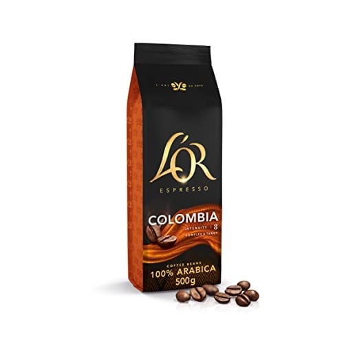 LOR Espresso Colombia Çekirdek Kahve,%100 Arabica, Zengin Lezzet, Yoğunluk 8, 500 Gram