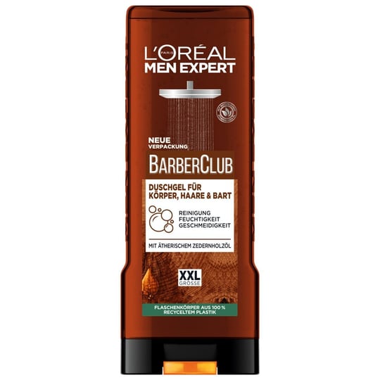 LOréal Men Expert Barber Club XXL Erkek Duş Jeli, Vücut, Saç ve Sakal İçin, 400 ml