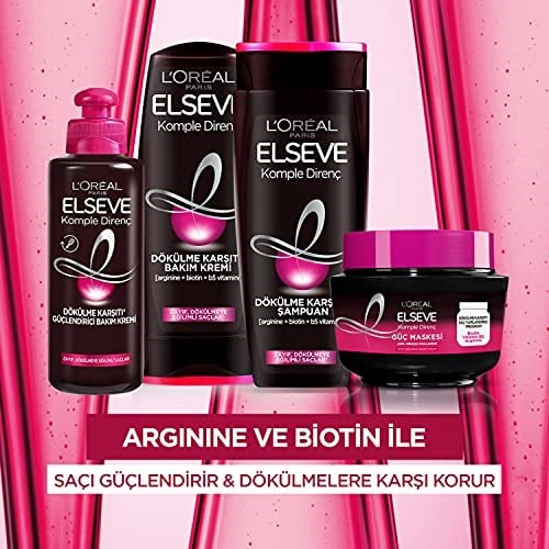 LOreal Paris Elseve Arginine Direnç X3 Dökülme Karşıtı Maske 300 ml