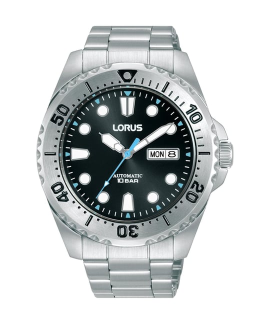 Lorus Erkek Analog Otomatik Saat, Paslanmaz Çelik Kayışlı RL471BX9, Gümüş., Ölçü Birimi, klasik