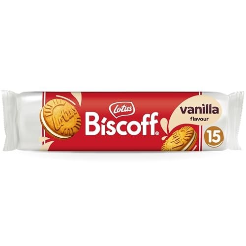 Lotus Biscoff Vanilya Aromalı Dolgulu Karamelize Sandviç Bisküvi 150 Gram
