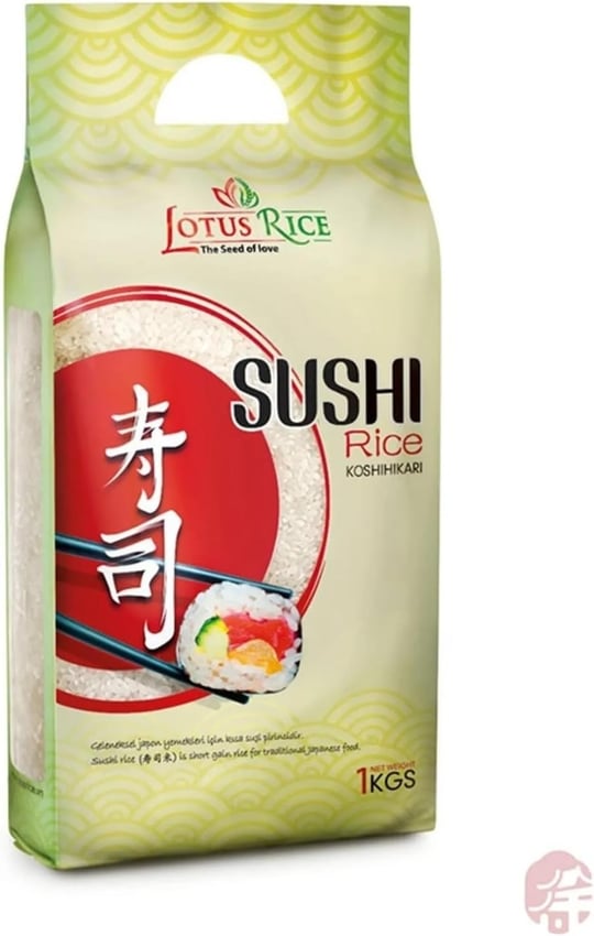 Lotus Sushi Pirinci 1 Kg, Sushi Rice