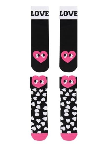 Love Kız Çocuk 2li Soket Çorap Takım - Seçenekler: 4-5Y, 6-7Y, 8-9Y, 10-11Y
