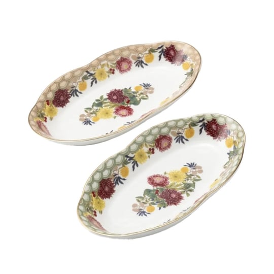 Lucky Art Laverna Bone 20 Cm 2li Oval Tabak Seti