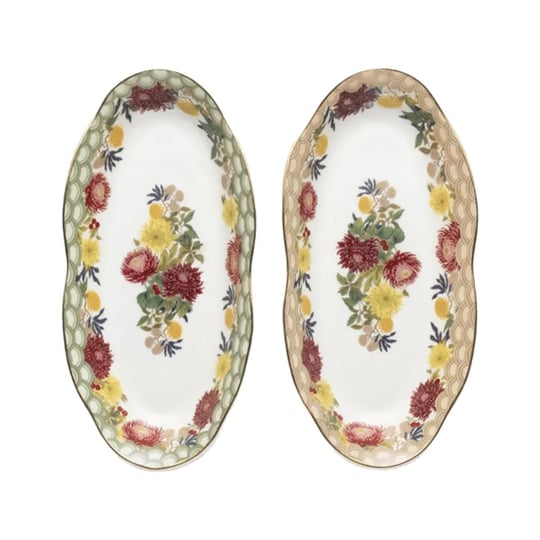 Lucky Art Laverna Bone 20 Cm 2li Oval Tabak Seti