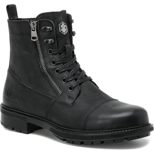 LUMBERJACK RAMONES 1PR HAKİKİ DERİ FERMUARLI CASUAL GÜNLÜK ERKEK BOT SİYAH 42