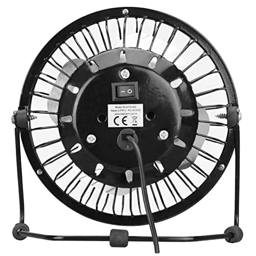 Lunatic Everest EFN-482 Masa Üstü USB Fan Soğutucu Vantilatör Klima USB Girişli Metal Serinletici Fan Mini Vantilatör Fan Klima Aşağı Yukarı Ayarlabilir Sessiz Çalışma