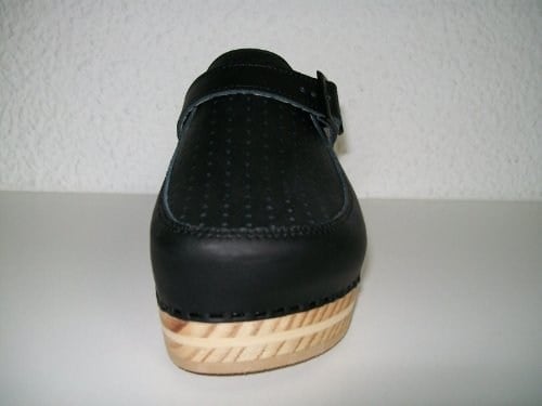 LUVER Zoccolo Con molla 120/A Bianco Colore e taglie disponibili, Siyah, 40 EU