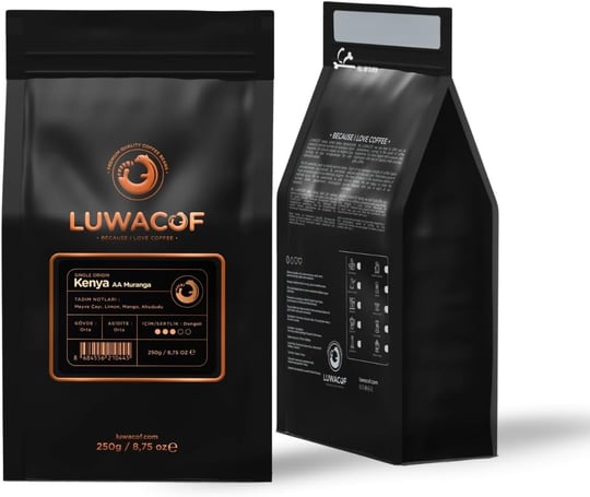 Luwacof Kenya AA Muranga Yöresel Kahve (Öğütülmüş Filtre Kahve) 250 Gr