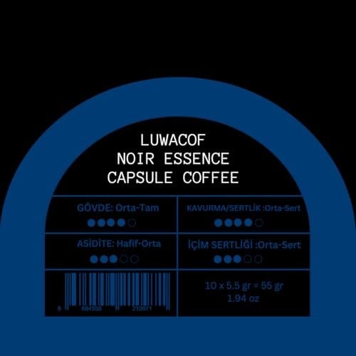 Luwacof Noir Essence Kapsül Kahve 10lu (Nespresso Uyumlu)