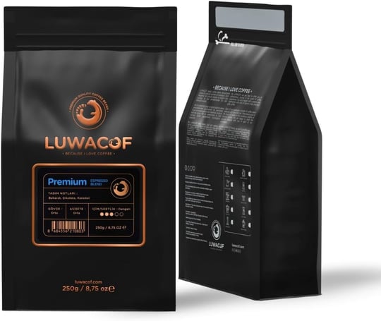 Luwacof Premium Espresso Blend Kahve (Çekirdek) 250 Gr