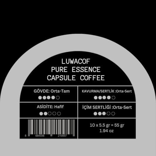 Luwacof Pure Essence Kapsül Kahve 10lu (Nespresso Uyumlu)