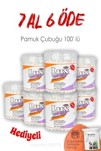 Lux Pamuk Çubuğu 100 lü 7 AL 6 ÖDE ve ROSIE